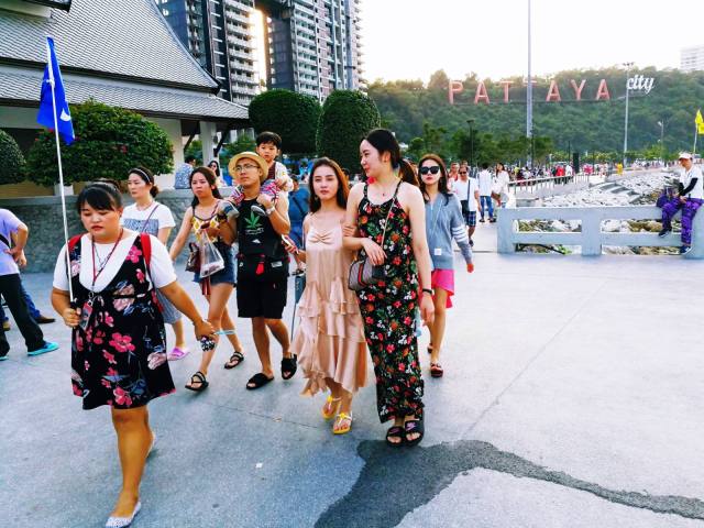 Chinese tourists in Pattaya